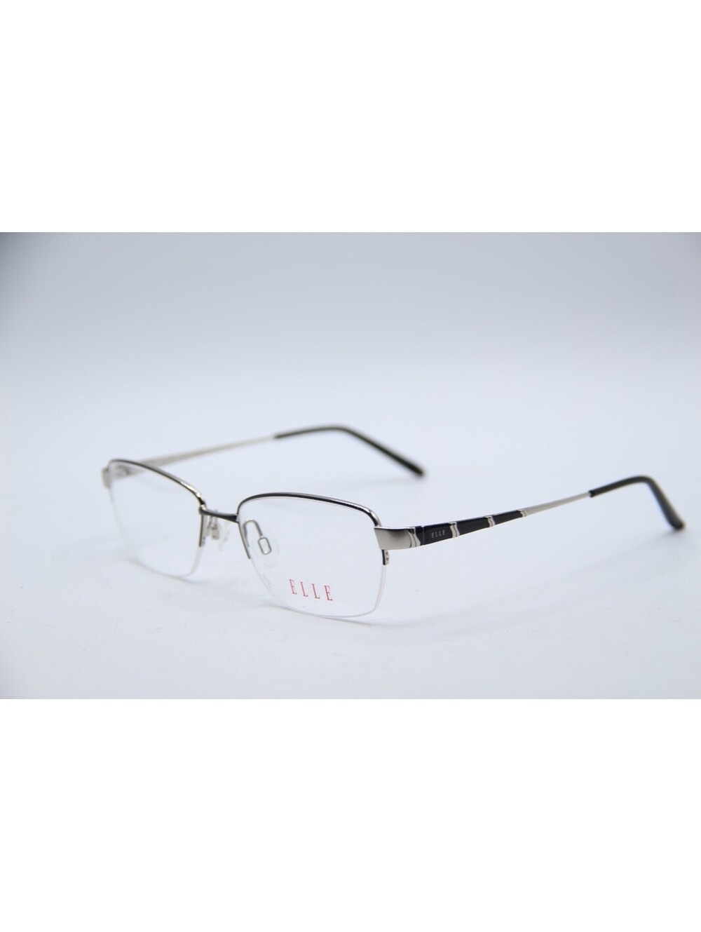 Elle El 13464 Bk Black Silver Authentic Eyeglasses 53-17-135
